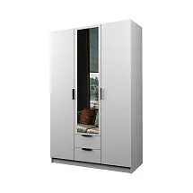 Шкаф ЭКОН распашной 3-х дверный с 2-мя ящиками с зеркалом